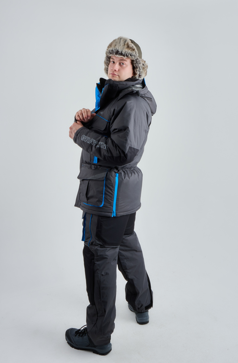 Камчатка МАГМА костюм для рыбалки GRAYLING. зимний, т.графит-синий