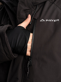 Север мембранная куртка PAYER, зимняя -45,черный